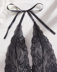 Nuisette Élégante en Dentelle Florale
