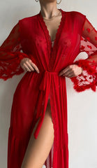 Kimono en Dentelle Transparente
