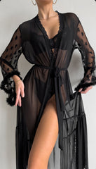 Kimono en Dentelle Transparente