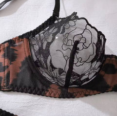 Ensemble Lingerie Leopard Allure (5 pièces)