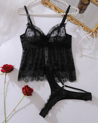 Ensemble Top en Mesh Sensuel & Slip
